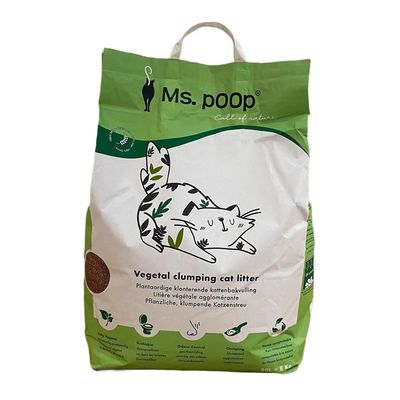 Ms, Poop Eco-Friendly Plant-Based Clumping Cat Litter, 6 L, Natural, Call of Nature Model
