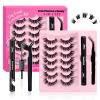 70-Piece Fluffy Cluster Lash Extension Kit with Bond & Seal, Remover and Tweezers view 1