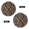 InOmak Snake-Skin Print Travel Makeup Mirror with 2x Magnification view 2