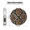 InOmak Snake-Skin Print Travel Makeup Mirror with 2x Magnification view 3