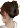 SuChengSS Hair Claw Clips, 2-Piece Metal Hair Clips for Women, Medium Green Hair Accessories view 1