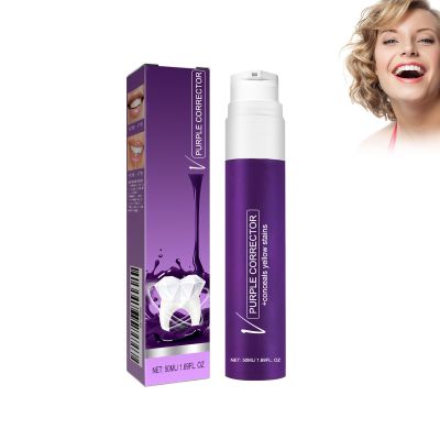 Hppsctink Toothpaste, 50 mL Purple V34 Toothpaste for Stain Removal and Teeth Cleaning