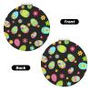 InOmak Happy Easter Colorful Easter Eggs Travel Makeup Mirror view 2