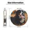 InOmak Bernese Mountain Dog Travel Makeup Mirror, Portable Double-Sided Compact Mirror with Magnification view 3