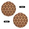 InOmak Woven Grid Pattern Travel Makeup Mirror, Double-Sided with 2x Magnification view 2