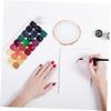 Gold Resin Manicure Palette, Compact and Portable, 2-Piece Set view 3