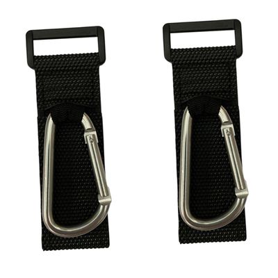 Silver Alloy D-Hook Stroller Clip