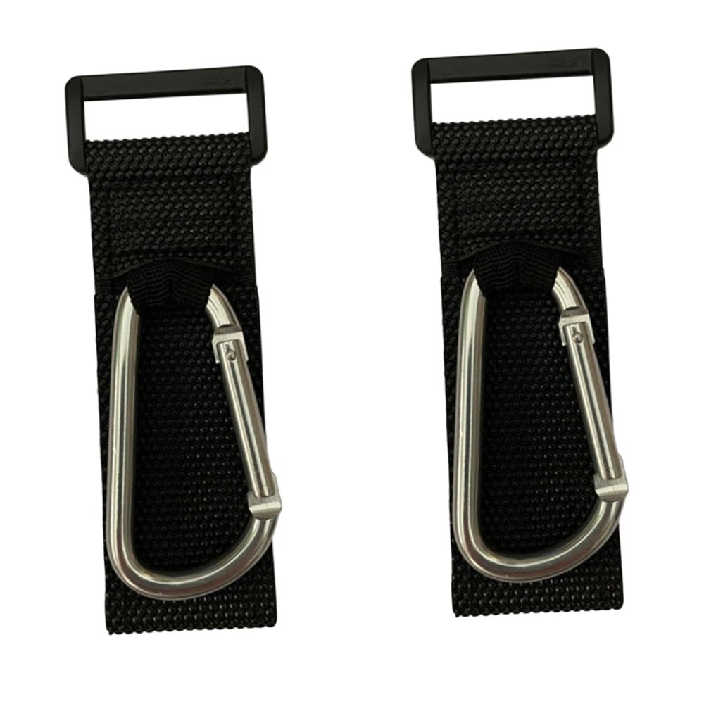 Silver Alloy D-Hook Stroller Clip