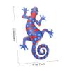 Happyyami 2-Piece Metal Gecko Hanging Ornament view 2