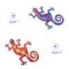 Happyyami 2-Piece Metal Gecko Hanging Ornament view 4
