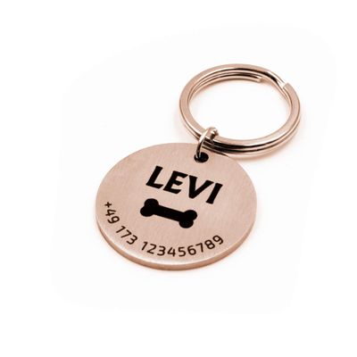 FELLSOCKE Personalized Stainless Steel Dog Tag - 25mm | 30mm