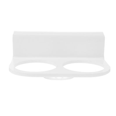 BESPORTBLE Acrylic Aquarium Filter Bag Holder, Double-Hole Design, 95 mm, White