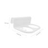 BESPORTBLE Acrylic Aquarium Filter Bag Holder, Double-Hole Design, 95 mm, White view 2