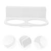 BESPORTBLE Acrylic Aquarium Filter Bag Holder, Double-Hole Design, 95 mm, White view 3
