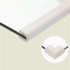 WUPNGS Safety Corner Protectors, Foam Edge Guard, 2 m² + 10 Corner Protectors, U-Shaped, for Glass Tables, Pink/Gray view 2