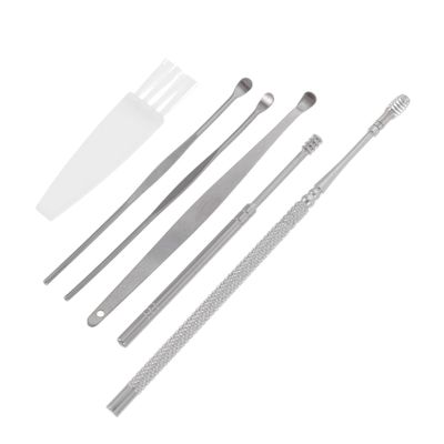 3-Piece Stainless Steel Ear Spoon Set for Earwax Removal