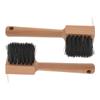 Hoof Brush, 2-Piece Horse Brush Set with Wooden Handle for Hoof Cleaning view 1