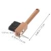 Hoof Brush, 2-Piece Horse Brush Set with Wooden Handle for Hoof Cleaning view 2
