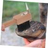 Hoof Brush, 2-Piece Horse Brush Set with Wooden Handle for Hoof Cleaning view 4