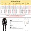 BESYFAY Women's Wetlook PVC Leather Catsuit with Zipper and Gloves view 2