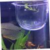 Happyyami Tropical Aquarium Red Glass Feeding Cups view 3