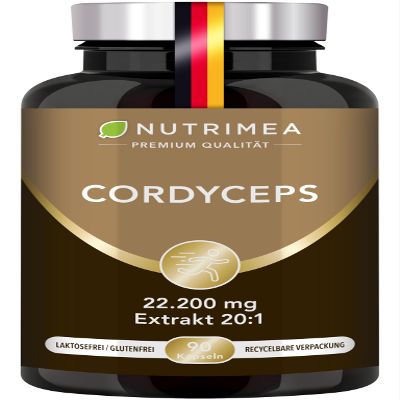 Nutrimea High-Dose Cordyceps Capsules | Mycelium | 100% Natural