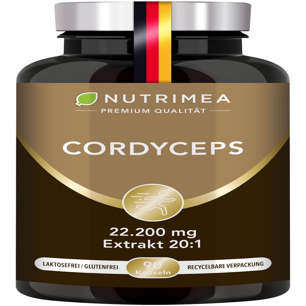 Nutrimea High-Dose Cordyceps Capsules | Mycelium | 100% Natural