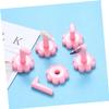 HAPINARY 10-Pack Pink PVC Nail Tip Stands, Removable and Compact view 3