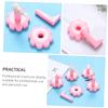 HAPINARY 10-Pack Pink PVC Nail Tip Stands, Removable and Compact view 4