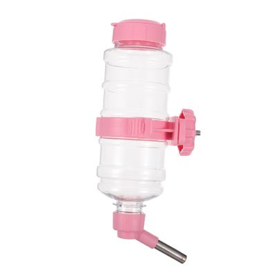Pink Pet Water Dispenser with Automatic Water Supply, 473 ml, PP