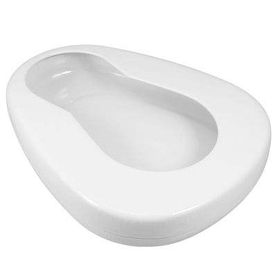 Minkissy Enamel Bedpan for Elderly Women and Men, Portable, 28 x 33.5 cm