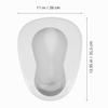 Minkissy Enamel Bedpan for Elderly Women and Men, Portable, 28 x 33.5 cm view 2