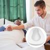 Minkissy Enamel Bedpan for Elderly Women and Men, Portable, 28 x 33.5 cm view 3