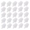 Replacement Nozzle Caps for Eyelash Adhesive Bottles, 100-Pack, White Plastic view 1