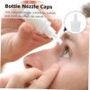Replacement Nozzle Caps for Eyelash Adhesive Bottles, 100-Pack, White Plastic view 2