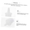 Replacement Nozzle Caps for Eyelash Adhesive Bottles, 100-Pack, White Plastic view 3