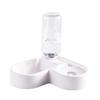 GRIRIW Automatic Pet Feeder with Water Dispenser, White view 1