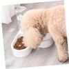 GRIRIW Automatic Pet Feeder with Water Dispenser, White view 3