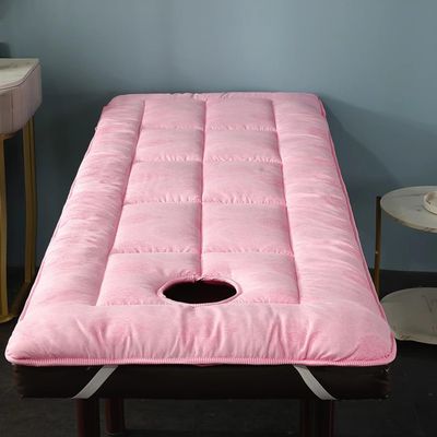 LDLCYCN Pink 80 × 180 cm (R) Massage Table Pad with Face Hole