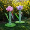 Lijiaxiuyc-101 Tulip Cat Tree and Scratching Post, Pink view 2