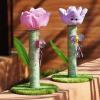 Lijiaxiuyc-101 Tulip Cat Tree and Scratching Post, Pink view 3