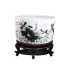 XUJUAN-0227 Jingdezhen Ceramic Fish Tank and Turtle Basin, Decorative Aquarium Set, 35 × 22 cm view 1