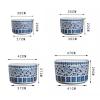 XUJUAN-0227 Jingdezhen Ceramic Fish Tank and Turtle Basin, Decorative Aquarium Set, 35 × 22 cm view 2
