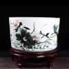 XUJUAN-0227 Jingdezhen Ceramic Fish Tank and Turtle Basin, Decorative Aquarium Set, 35 × 22 cm view 4
