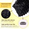 Deep Wave Clip-in Human Hair Extensions, 8 Pieces, 120 g, 30.566 cm, Full Head, Brazilian Remy Hair view 4