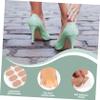 Self-Adhesive Heel Patches, 5 Flannel Patches, Khaki view 3