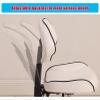 FXLUHAY Comfortable Salon Saddle Stool with High Backrest view 3