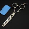 asdchZen 6-Inch Left-Handed 440C Matte Haircut and Thinning Scissors view 3