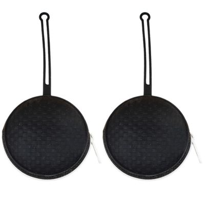 Giwnhvx Portable Dustproof Silicone Baby Storage Bag with Carrying Strap, Black