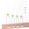 FRCOLOR 5-Piece Dropper Bottle Set, Frosted Glass, Refillable, Reusable Travel Bottles view 3